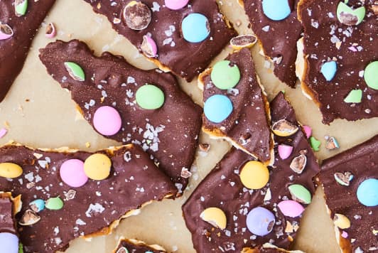 Our Favorite Chocolate-Toffee Passover Treat Also Incorporates an Easter Surprise